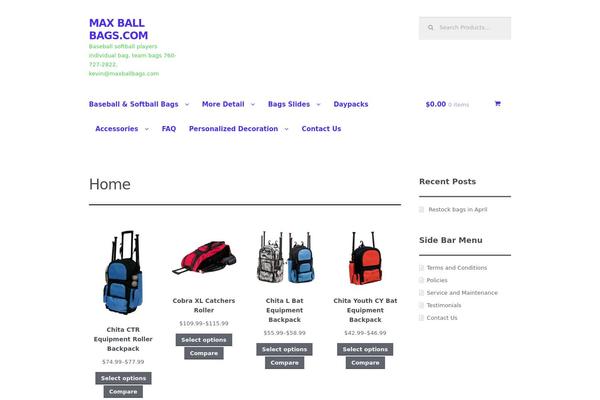 Storefront theme site design template sample