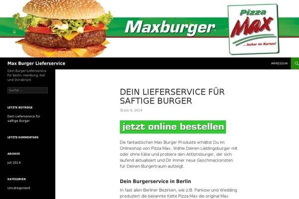 WordPress website example screenshot