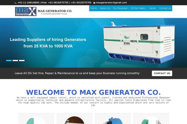 maxgenerator.co.in site used Corporate Lite