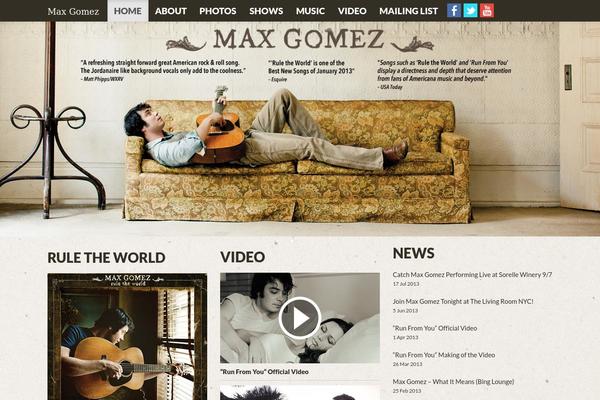 maxgomezmusic.com site used Retlehs-roots-a9d4cf3