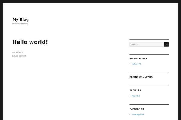 WordPress website example screenshot