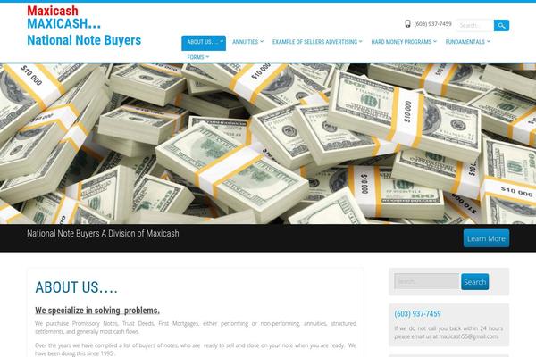 WordPress website example screenshot