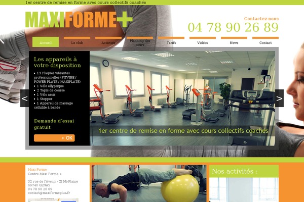 maxiformeplus.fr site used Maxi-forme