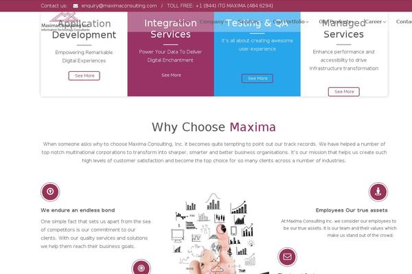 maximaconsulting.com site used Maxima-consulting