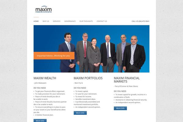 maximfinancial.co.nz site used Complete-wp