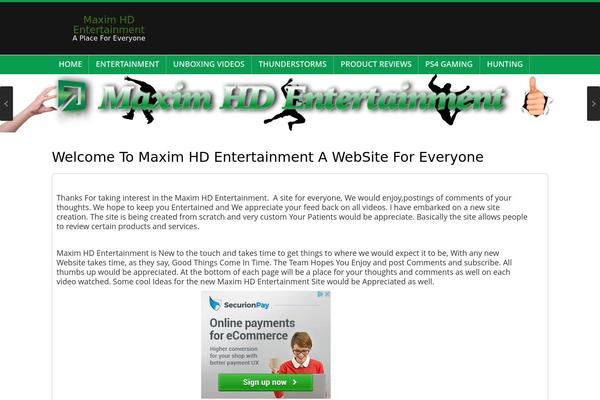 maximhdentertainment.com site used Sbtheme