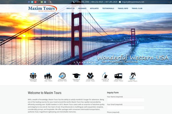 maximtours.net site used Tour Package v1.01