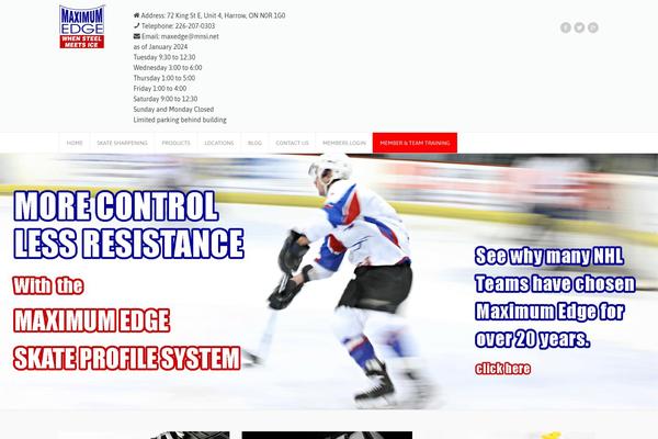 maximumedge.ca site used Goalklub-theme