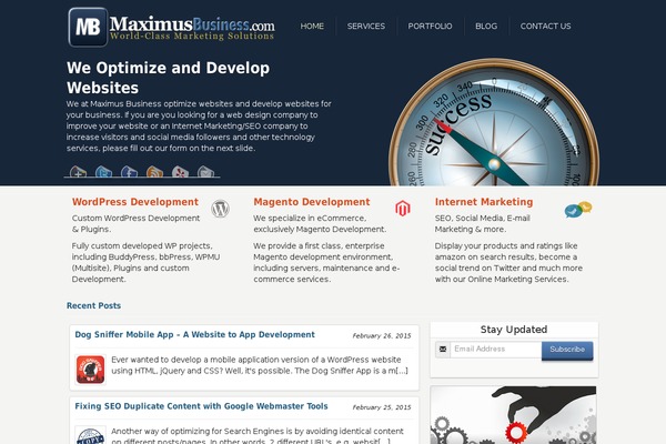 WordPress website example screenshot