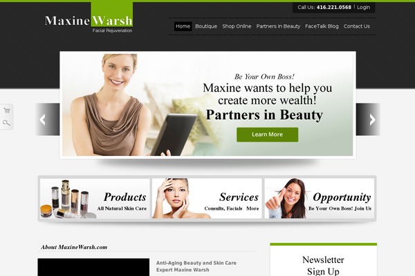 maxinewarsh.com site used Maxinewarsh