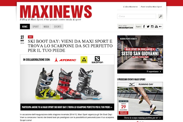 Maxinews theme site design template sample