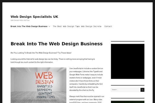 Twenty Sixteen theme site design template sample