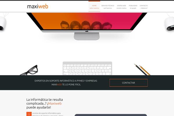 maxiweb.es site used Maxiweb