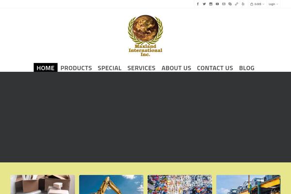 Highend theme site design template sample