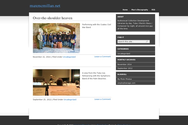 Dropshadow-2column theme site design template sample