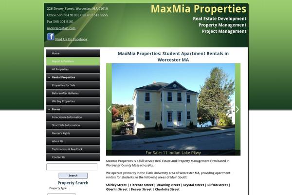 maxmiaproperties.com site used Maxmia