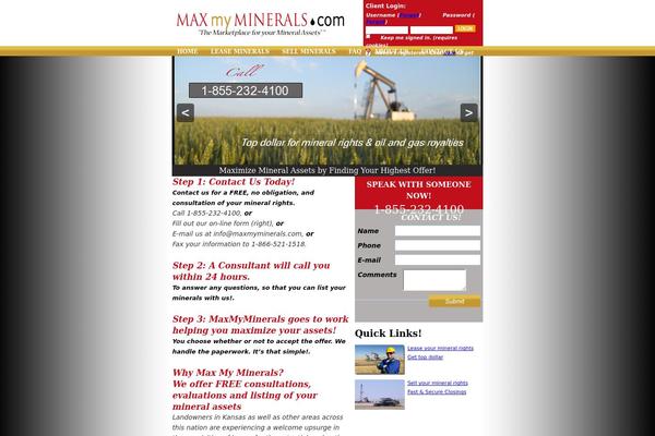 maxmyminerals.com site used Minerals