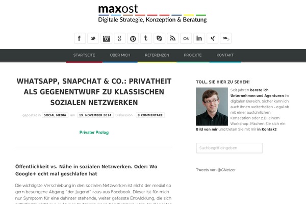 WordPress website example screenshot
