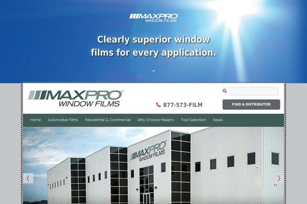 maxprofilms.com site used Maxpro-window-films-wp