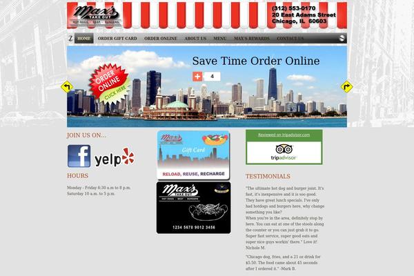 Restaurant theme site design template sample