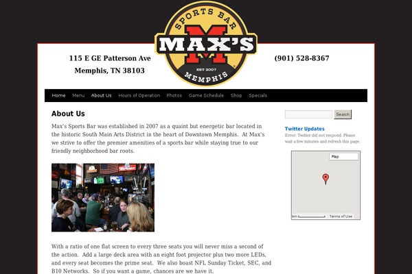 maxssportsbar.com site used Maxssportsbar.com