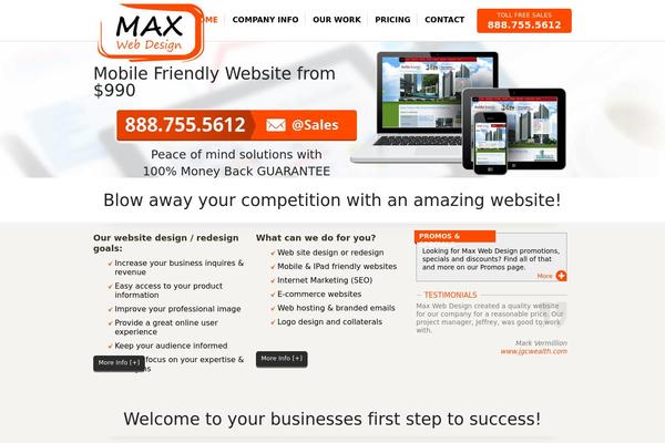 maxwebdesign.com site used New2013