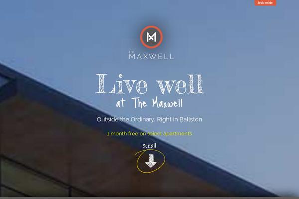 Maxwell theme site design template sample