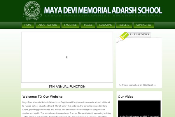 mayadevischool.com site used Mayadevi