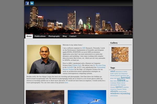WordPress website example screenshot