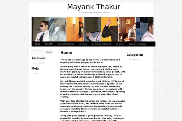 mayankthakur.com site used Photo Perfect