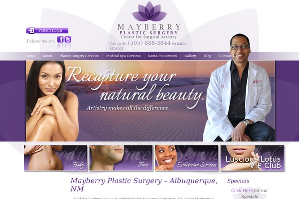 mayberryplasticsurgery.com site used Mayberryplasticsurgery2013