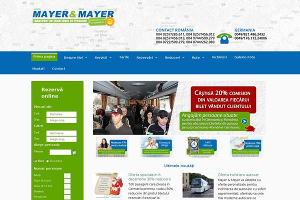 Mayer theme site design template sample