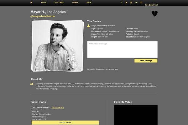 WordPress website example screenshot