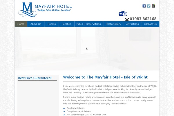 Mayfair theme site design template sample