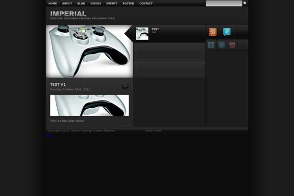 Imperial theme site design template sample