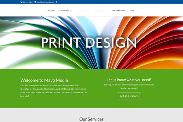 Divi theme site design template sample