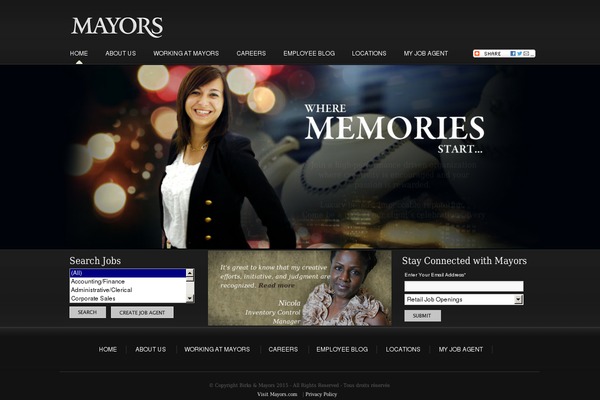 mayorscareers.com site used Mayors