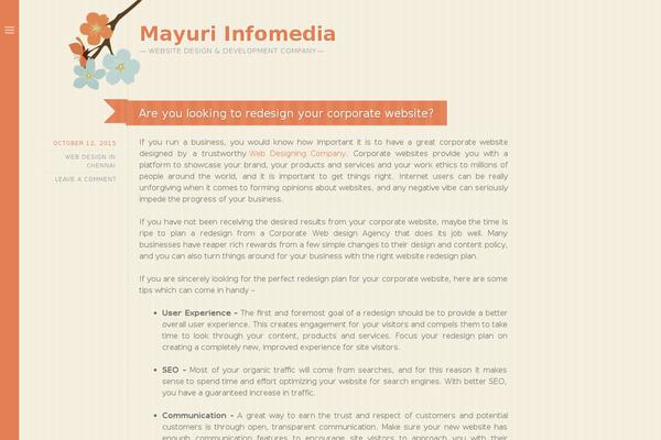 WordPress website example screenshot