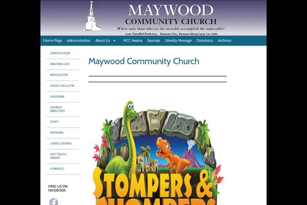 maywoodcommunitychurch.org site used Charis Church