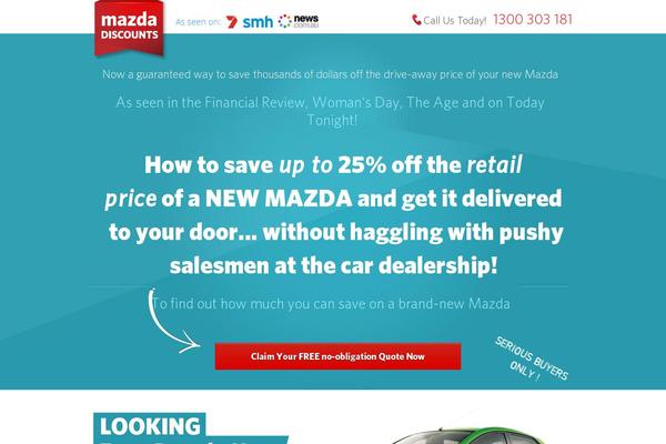 mazdadiscounts.com.au site used Privatefleet