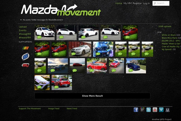 mazdamovement.com site used Twenty Eleven