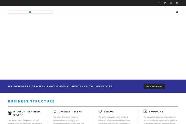 Business Hub theme site design template sample