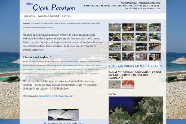 mazicicekpansiyon.com site used Mazicicekpansiyon