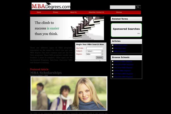 mbadegrees.com site used Mbadegrees