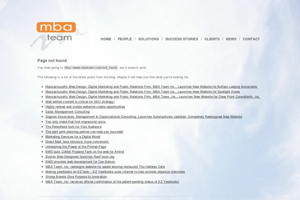 mbateam.com site used Mbateam