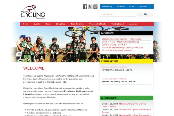mbcycling.ca site used Mca