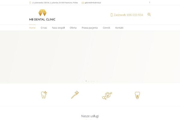 Dental-clinic theme site design template sample