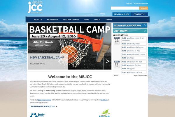 Jcc theme site design template sample