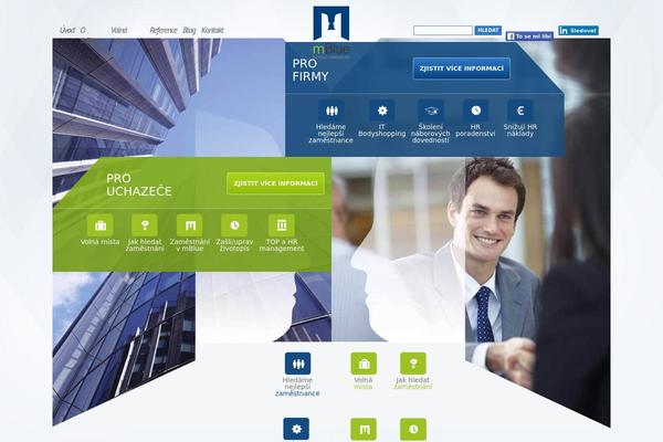 mblue.cz site used Mblue