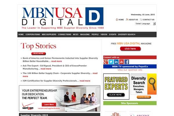 WordPress website example screenshot